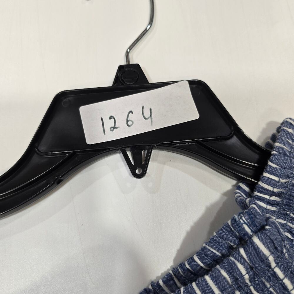 Tularosa Maida Ruffle Dress in Blue & White Stripe Small - Picture 12 of 12